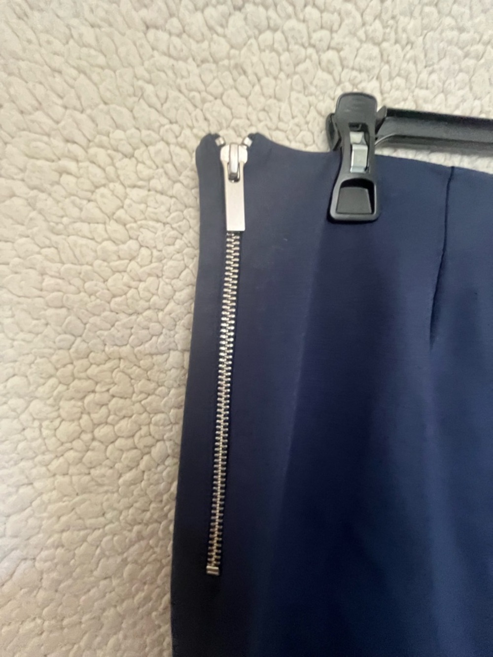 Banana Republic Navy Pencil Skirt with White Hem - Picture 4 of 7